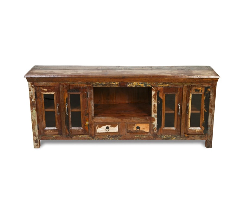 RACK TV MEYA MUEBLES PANGON MADERA Y VIDRIO 70X170X4 - 1
