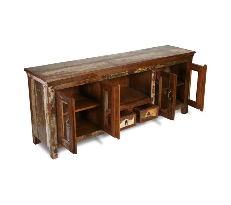 RACK TV MEYA MUEBLES PANGON MADERA Y VIDRIO 70X170X4 - 3