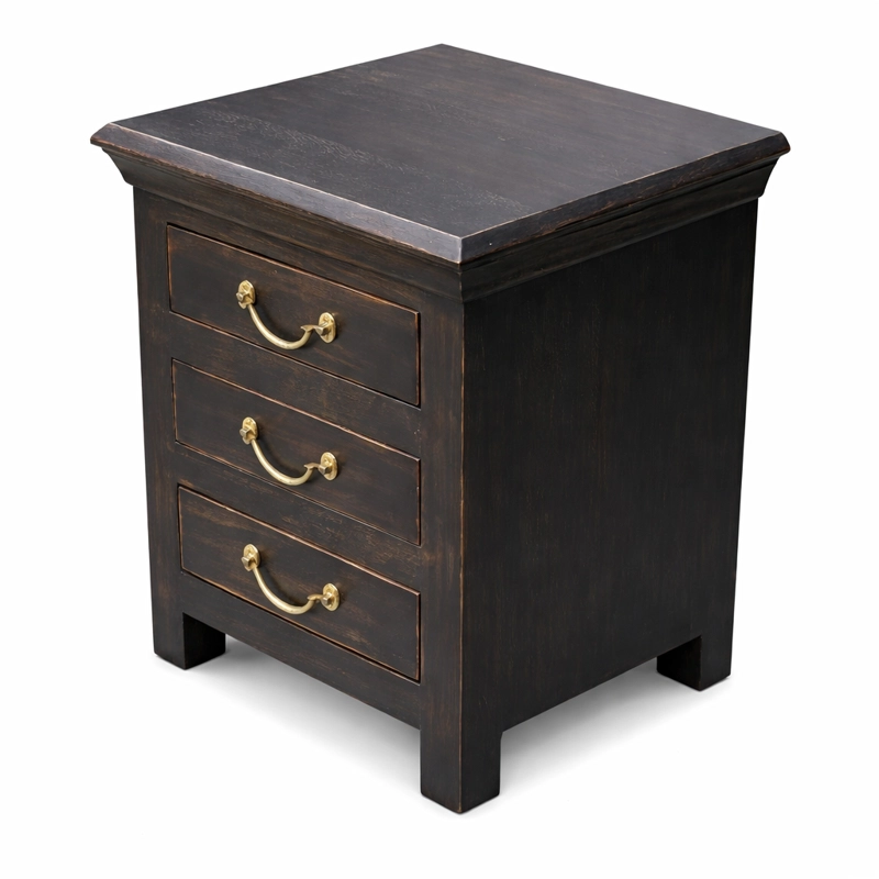Velador madera Negro Satna - 3