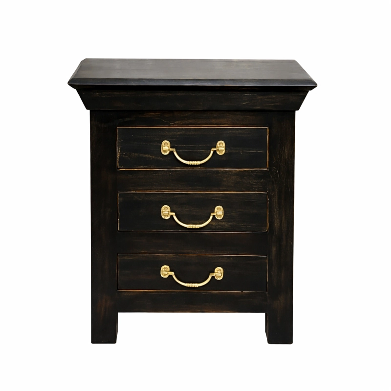 Velador madera Negro Satna - 4