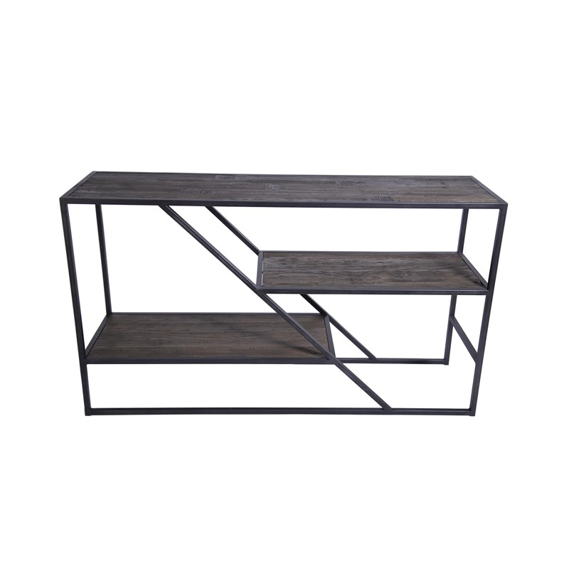 ARRIMO MEYA MUEBLES TIBET ACERO Y MADERA OLMO - 3