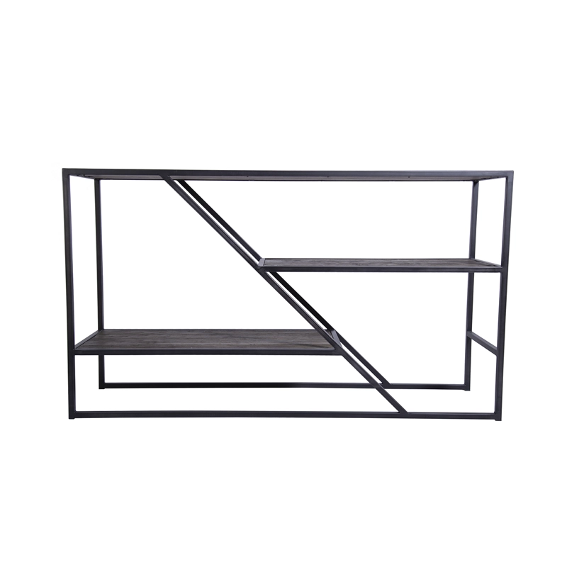 ARRIMO MEYA MUEBLES TIBET ACERO Y MADERA OLMO - 4