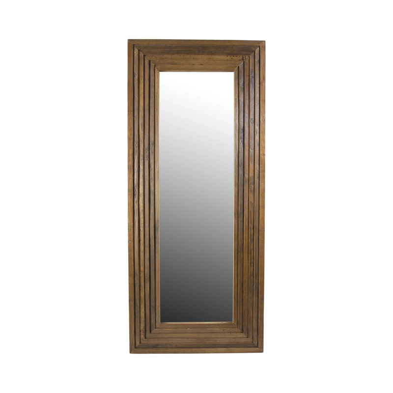 ESPEJO MEYA MUEBLES RECTANGULAR WUDEX PIE MADERA OLMO - 1