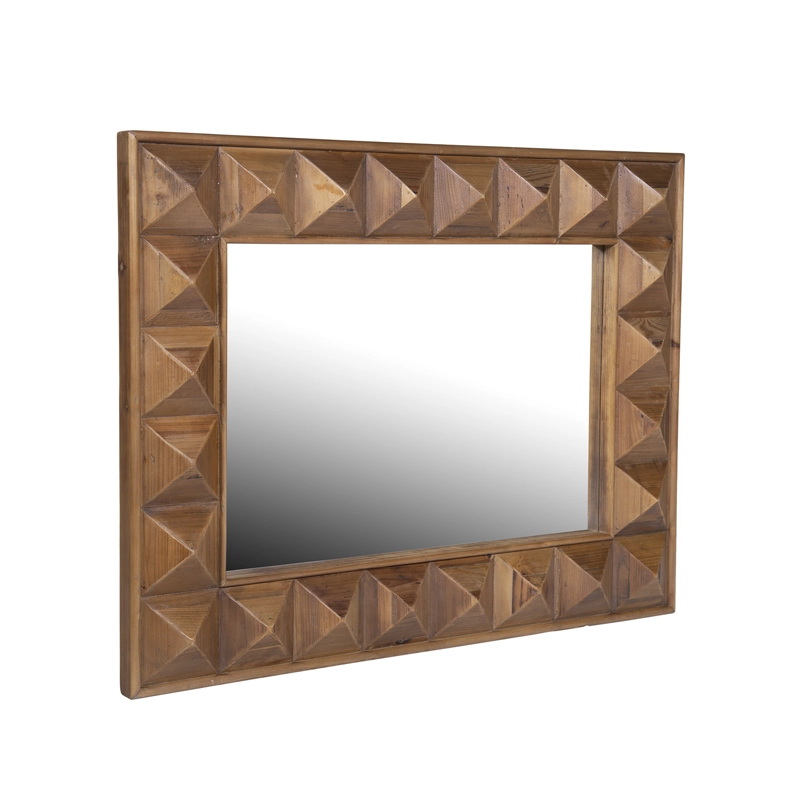 ESPEJO MEYA MUEBLES RECTANGULAR NAPO PARED MADERA - 4