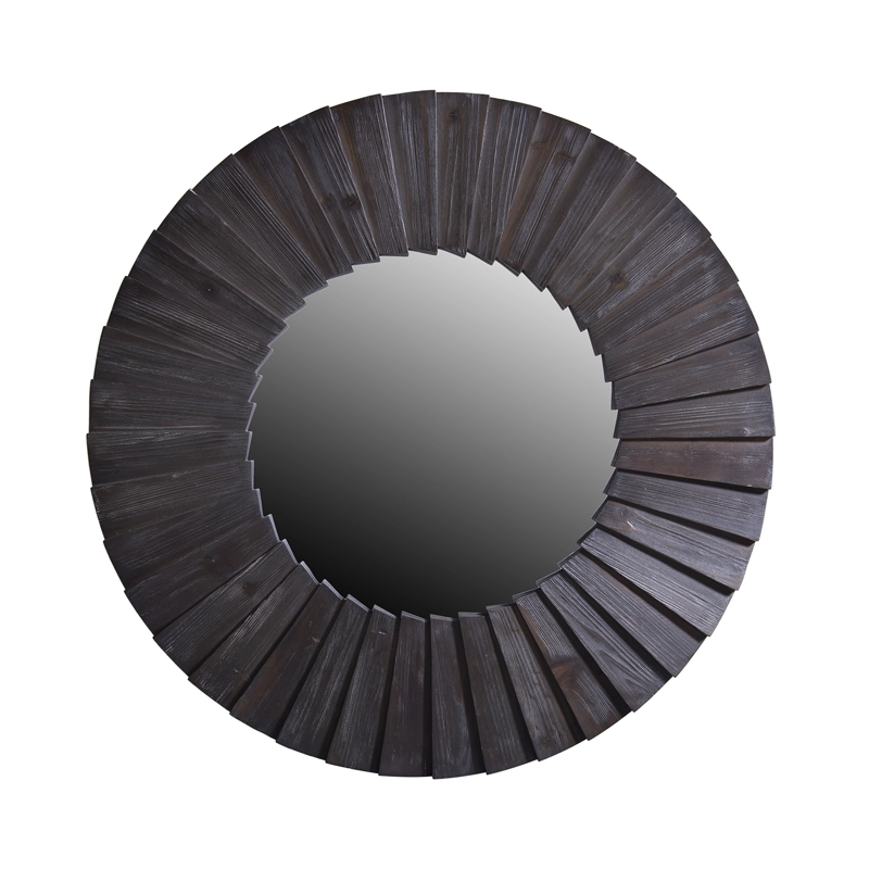 ESPEJO MEYA MUEBLES YIBIN CIRCULAR PARED MADERA - 1