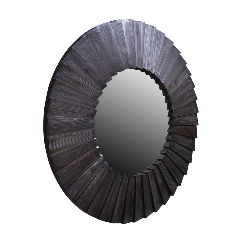 ESPEJO MEYA MUEBLES YIBIN CIRCULAR PARED MADERA - 3