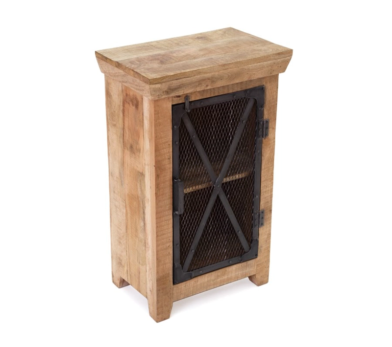 VELADOR MEYA MUEBLES MITA ALTO ESTILO INDUSTRIAL MADERA - 3