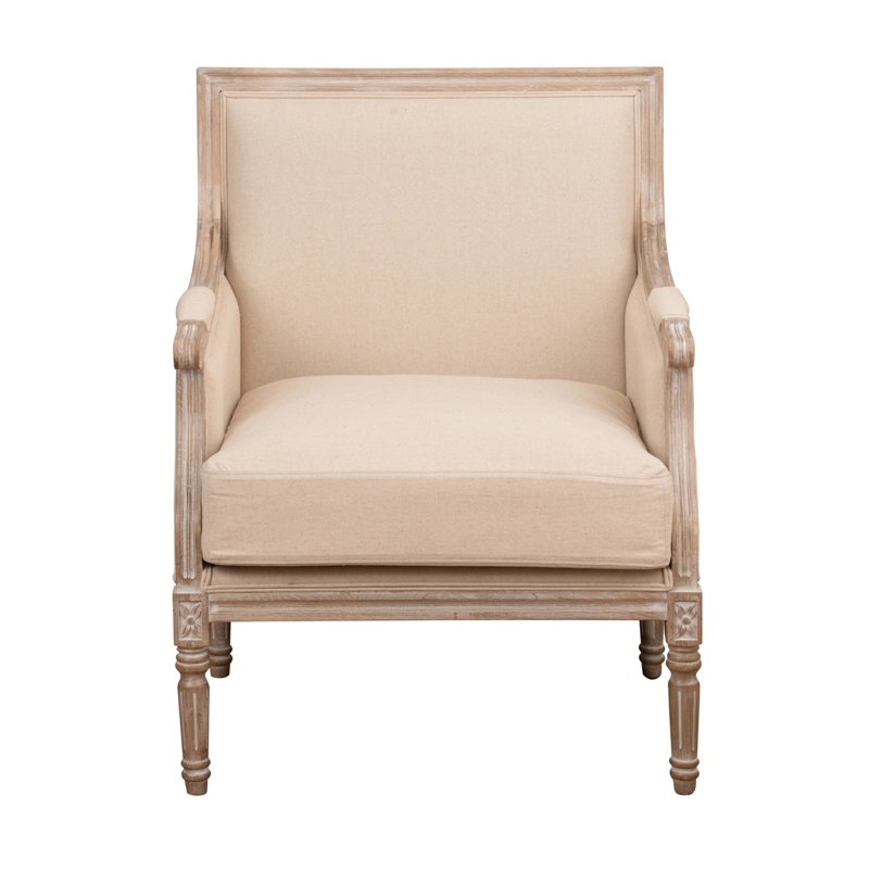 SITIAL MEYA MUEBLES TURPAN MADERA ROBLE Y TELA BEIGE - 3