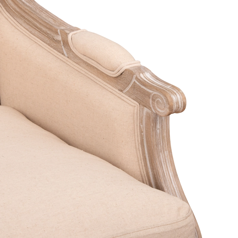 SITIAL MEYA MUEBLES TURPAN MADERA ROBLE Y TELA BEIGE - 6
