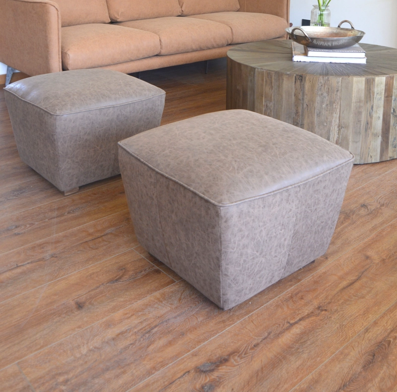 PISO MEYA MUEBLES NANTOU ECO CUERO CAFE CUADRADO - 2