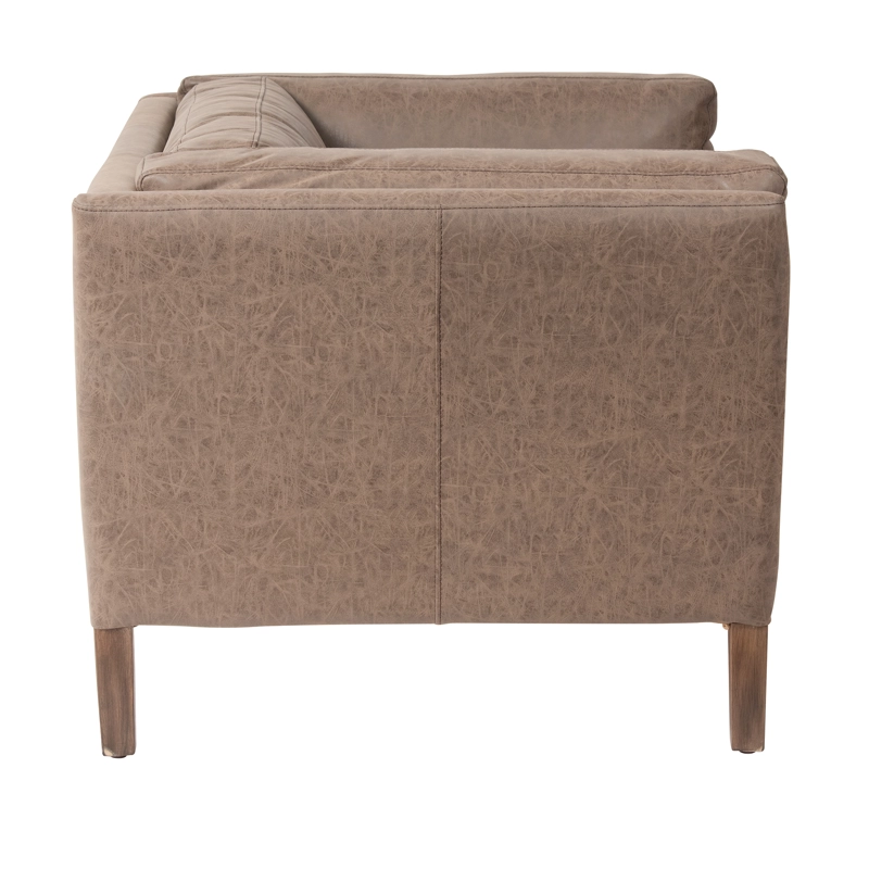 SITIAL MEYA MUEBLES MEI MADERA ECO CUERO CAFE - 4