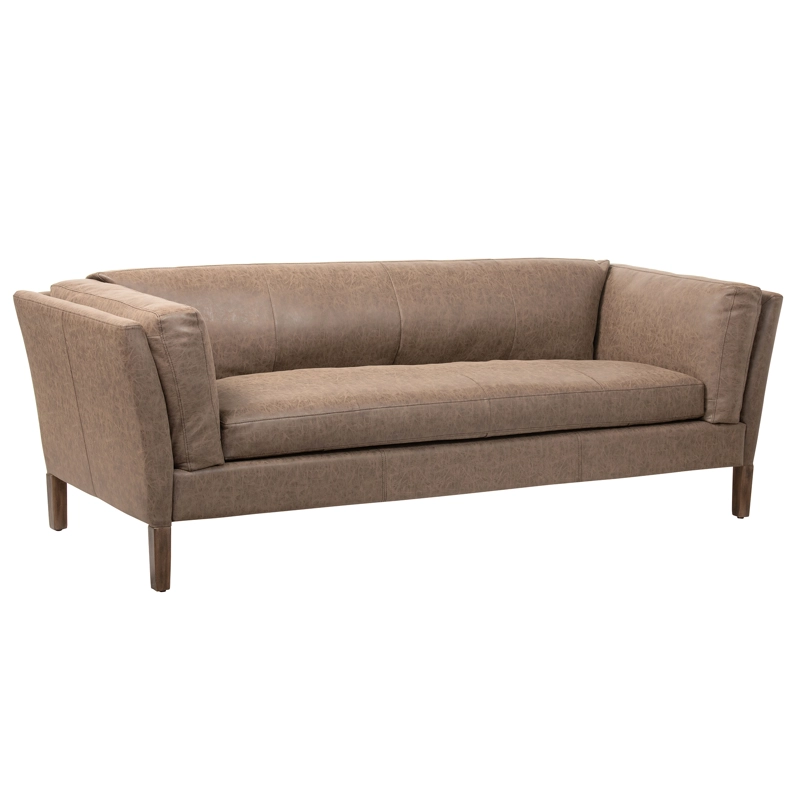 SOFÁ MEYA MUEBLES 3 CUERPOS ECO CUERO CAFÉ - 3