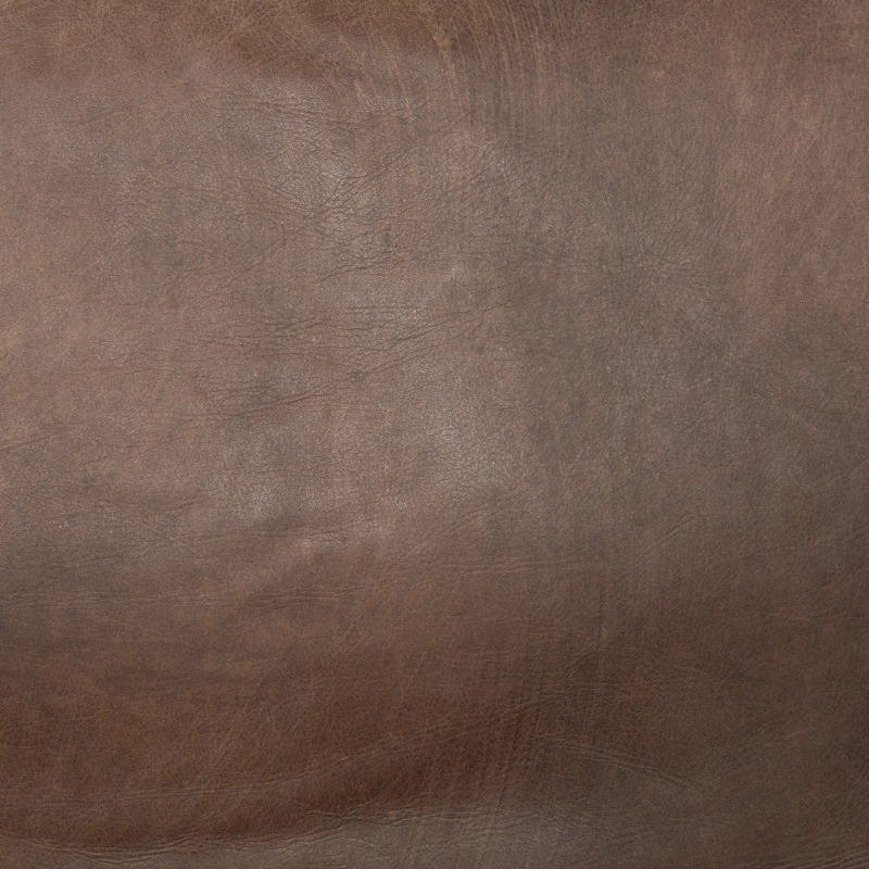 SITIAL MEYA MUEBLES TAROKO MADERA ROBLE CUERO CAFE - 6