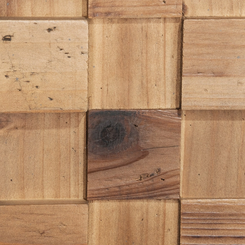 ESPEJO MEYA MUEBLES LONGAN PIE ESTILO MOSAICO MADERA - 6
