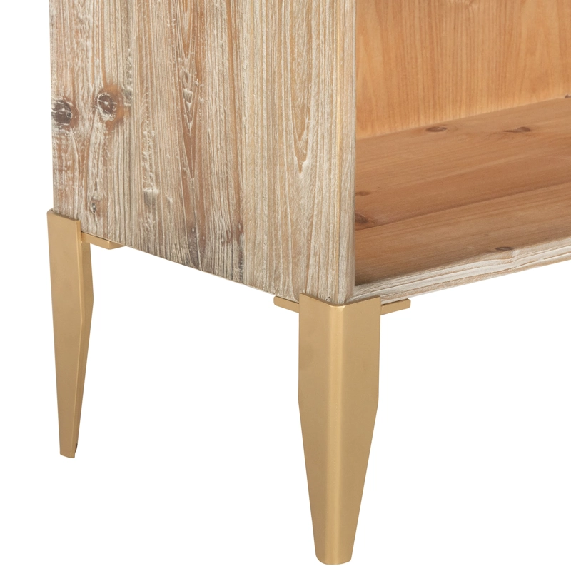 LIBRERO TERNEY DE MADERA DE OLMO Y ABETO - 5