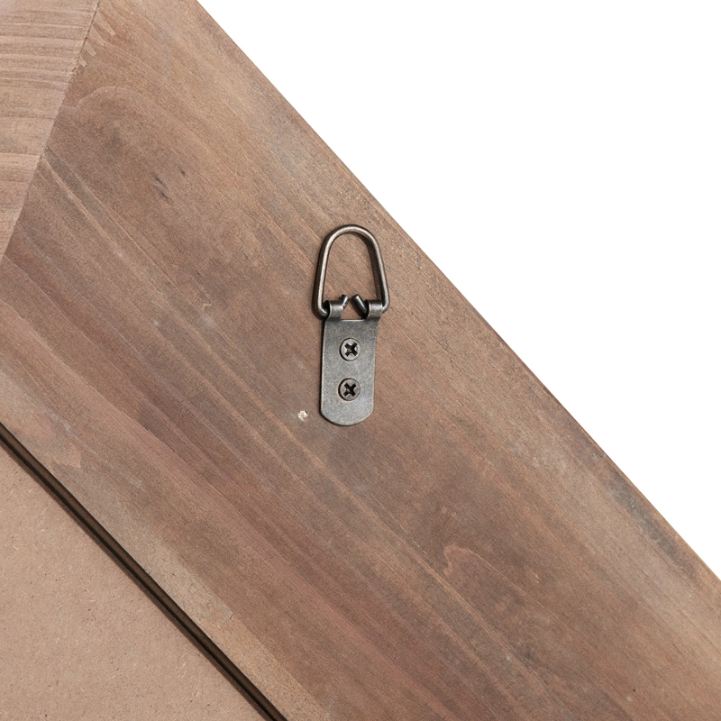 ESPEJO MEYA MUEBLES SAMARKA OCTOGONAL PARED MADERA - 6
