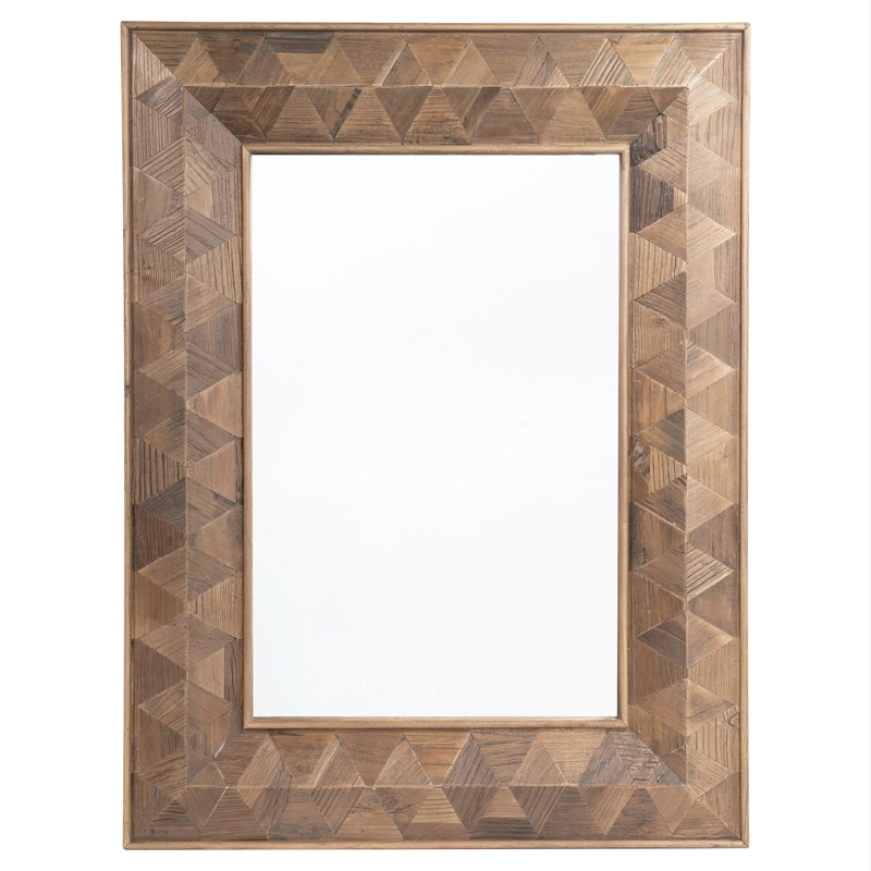 ESPEJO MEYA MUEBLES RECTANGULAR LIDOGA PARED MADERA - 1