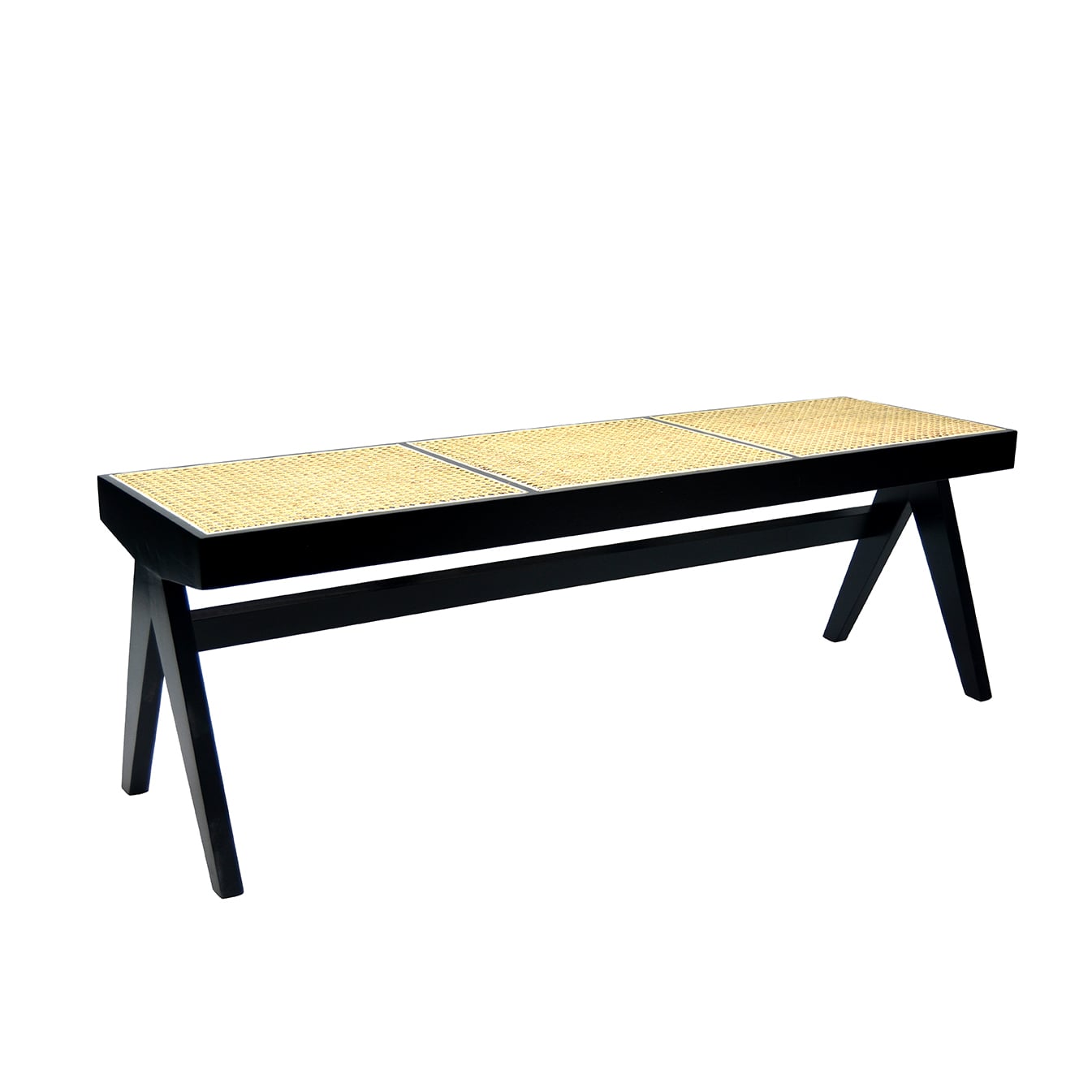 BANCA LEVIN DE MADERA Y RATTAN - 5