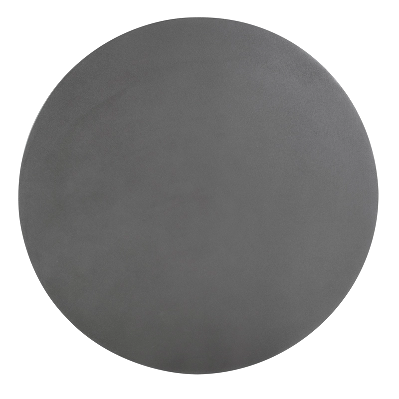 MESA CENTRO MEYA MUEBLES LANTA REDONDA MADERA OLMO GRIS - 3
