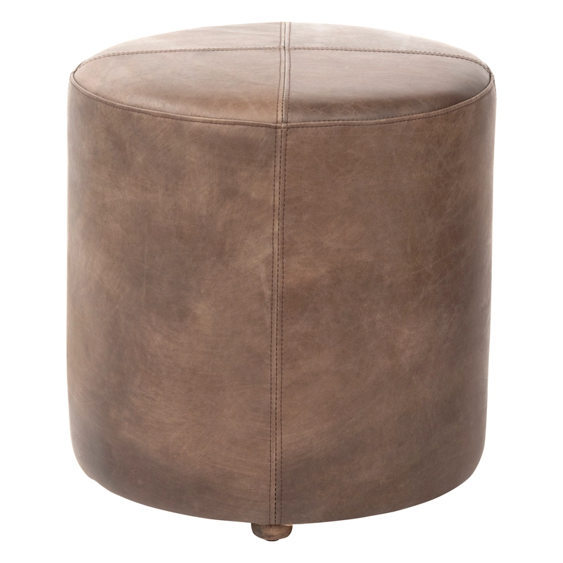 PISO MEYA MUEBLES YULIN CUERO CAFE ESTILO VINTAGE - 3