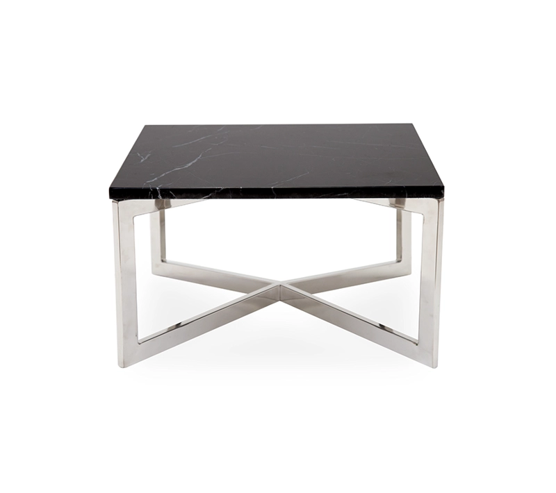 MESA LATERAL MEYA MUEBLES MARMOL YANTAI ACERO - 5