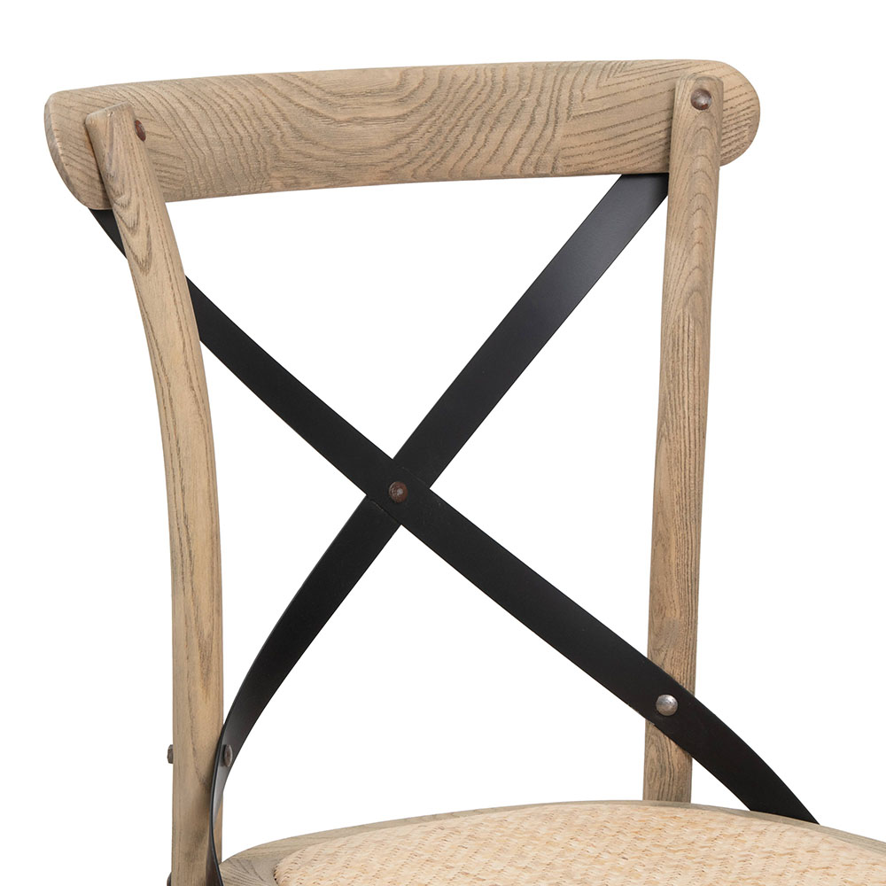 PACK X 2 SILLA CROSSBACK RESPALDO METALICO - 7