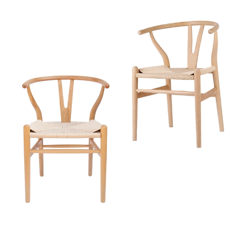 Pack 2 unidades SILLA WISHBONE COLOR MADERA NATURAL - 1