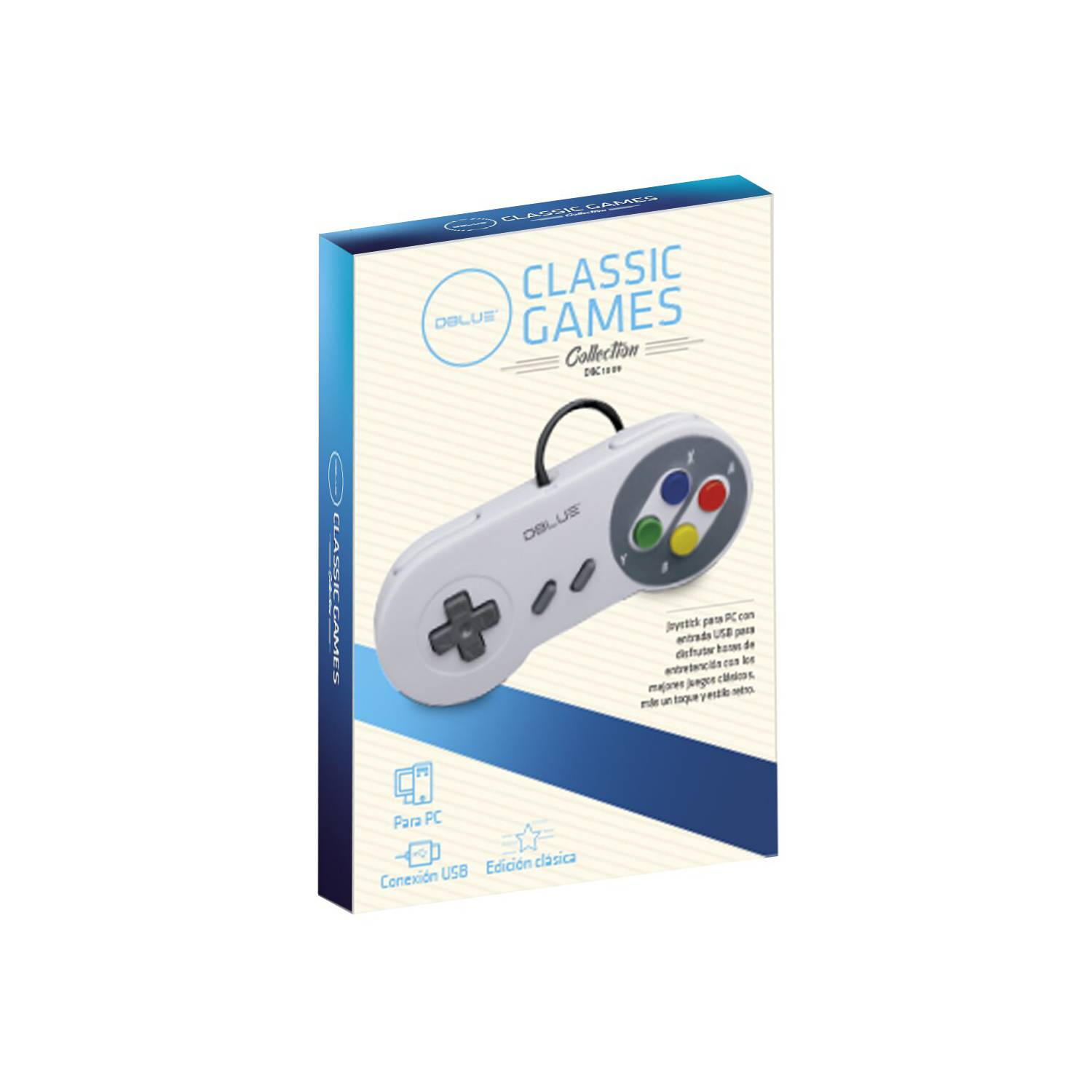 GAMEPAD DBLUE USB RETRO PARA SUPER NINTENDO 8 BOTONES SNES DBC1009 - 8