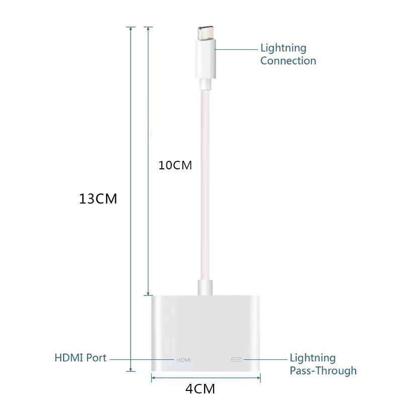 ADAPTADOR LIGHTNING A HDMI PARA IPHONE / IOS/ IPAD TL-113 - 9