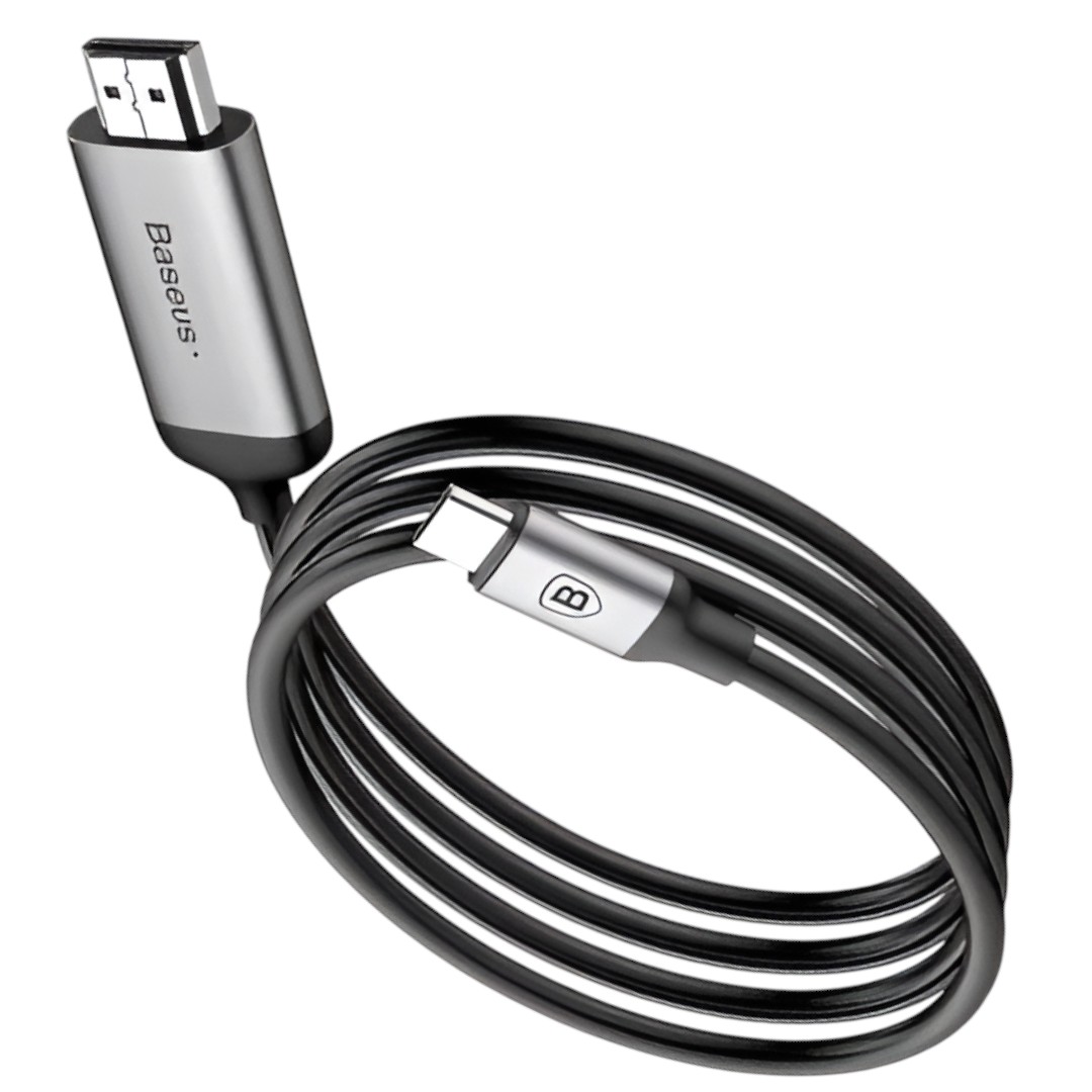 CABLE BASEUS HDMI A USB C 1.8 MT CATSY-0G - 1
