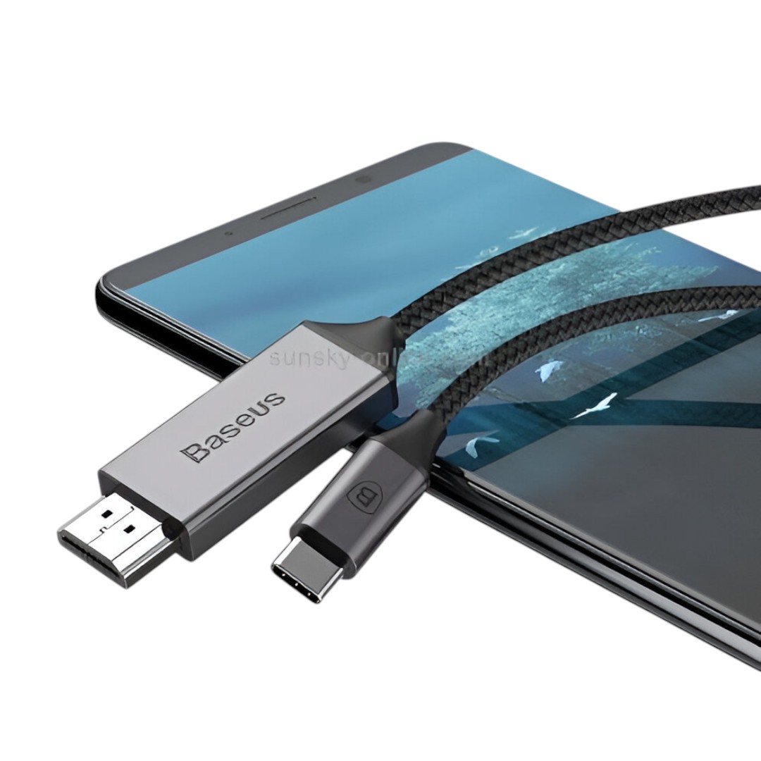 CABLE BASEUS HDMI A USB C 1.8 MT CATSY-0G - 3