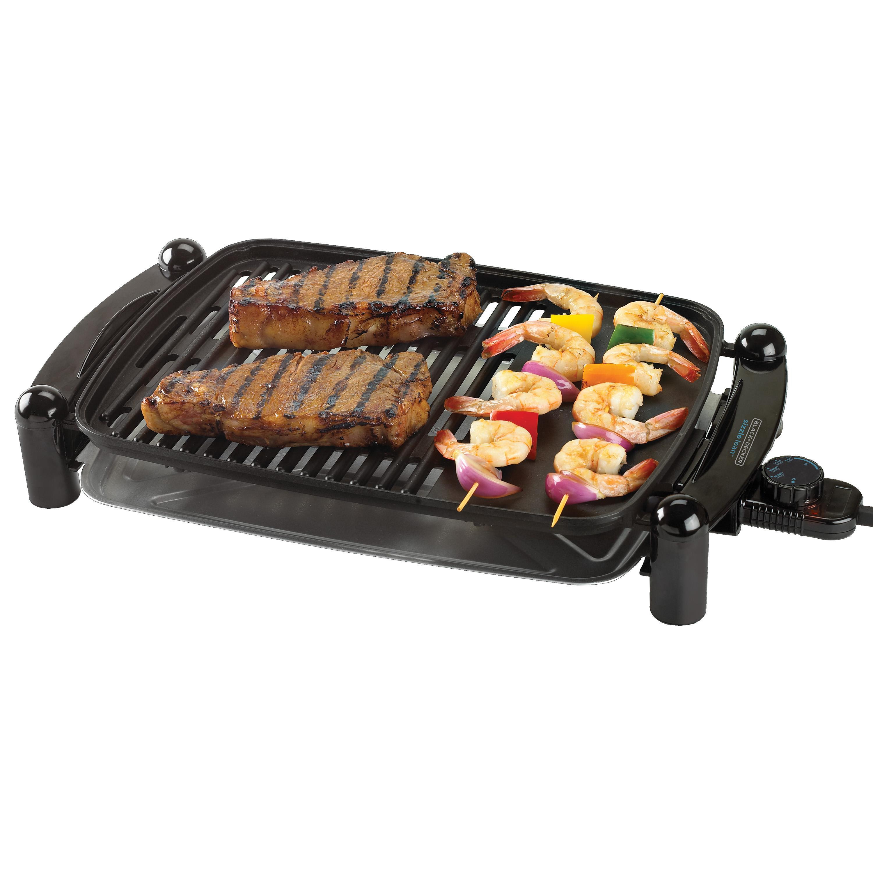 PARRILLA ELECTRICA ANTIADHERENTE BLACK + DECKER IG201-CL - 2