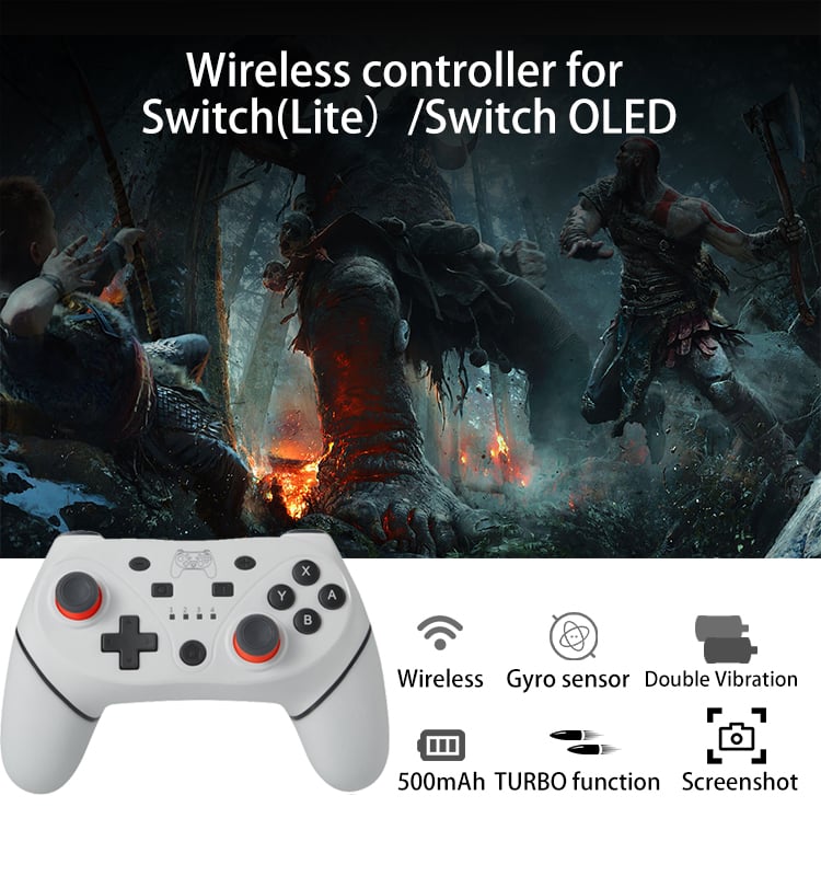 GAMEPAD UNIVERSAL L455 TECNOLAB INALÁMBRICO MULTIPLATAFORMAS BT PC/CEL/N.SWITCH - 4