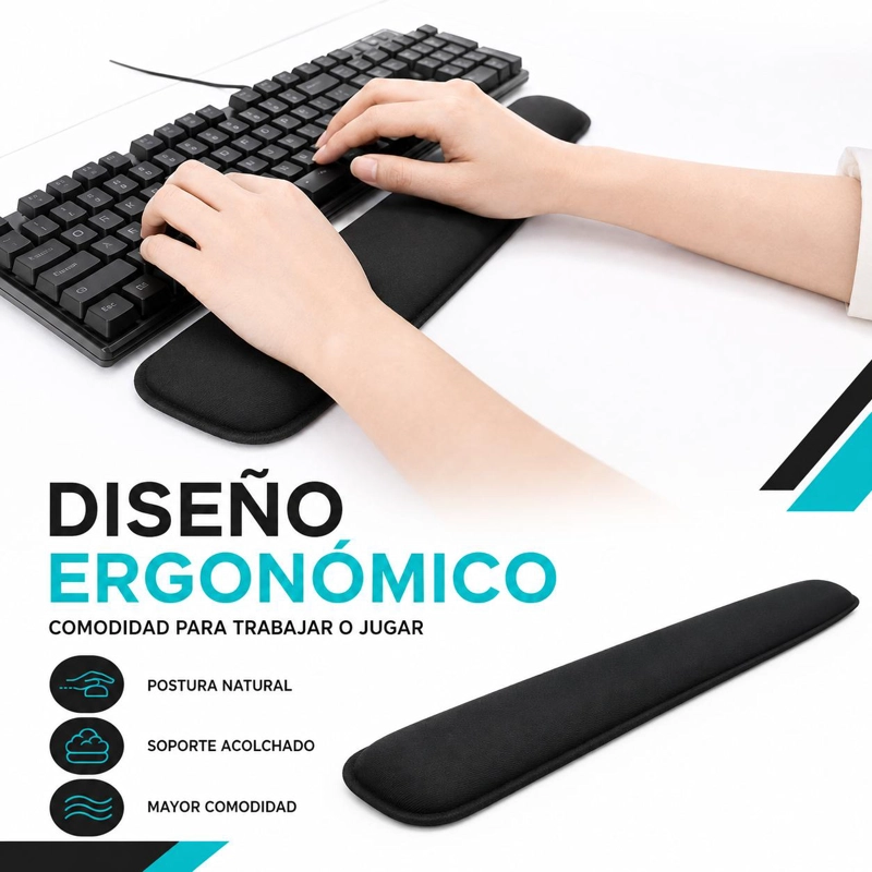 APOYA MUÑECA ULTRA S TECLADO ERGONÓMICO WRIST REST 00250 29UPM-00250 - 4