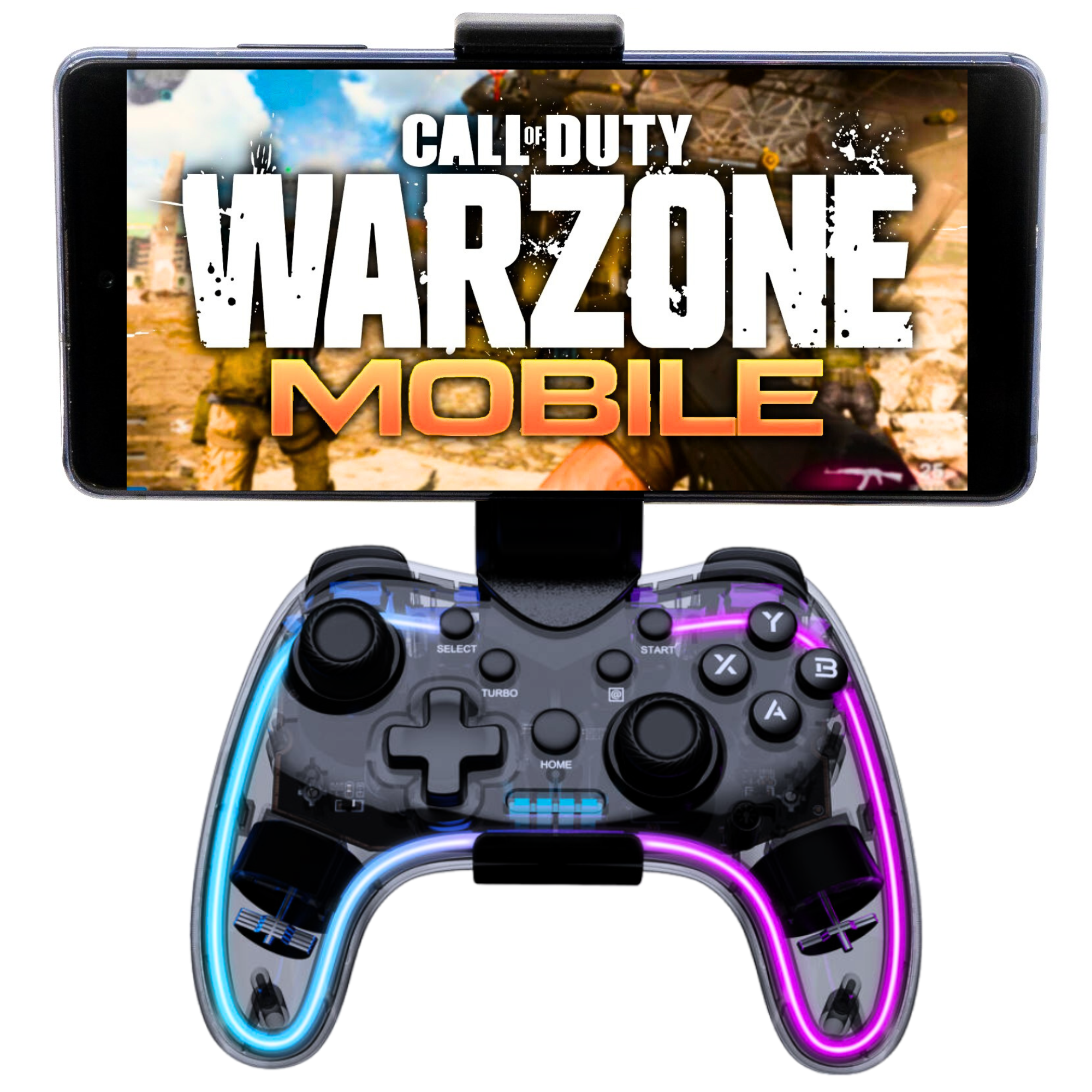 TECMASTER GAMEPAD UNIVERSAL TECMASTER INALÁMBRICO BLUETOOTH MULTIPLATAFORMAS DELUXE RGB