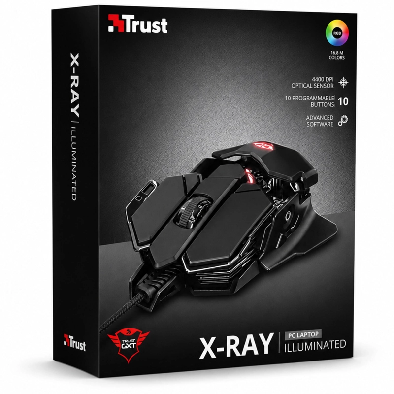 MOUSE TRUST GAMER GXT 138 X-RAY FULL RGB 10 BOTONES - 8