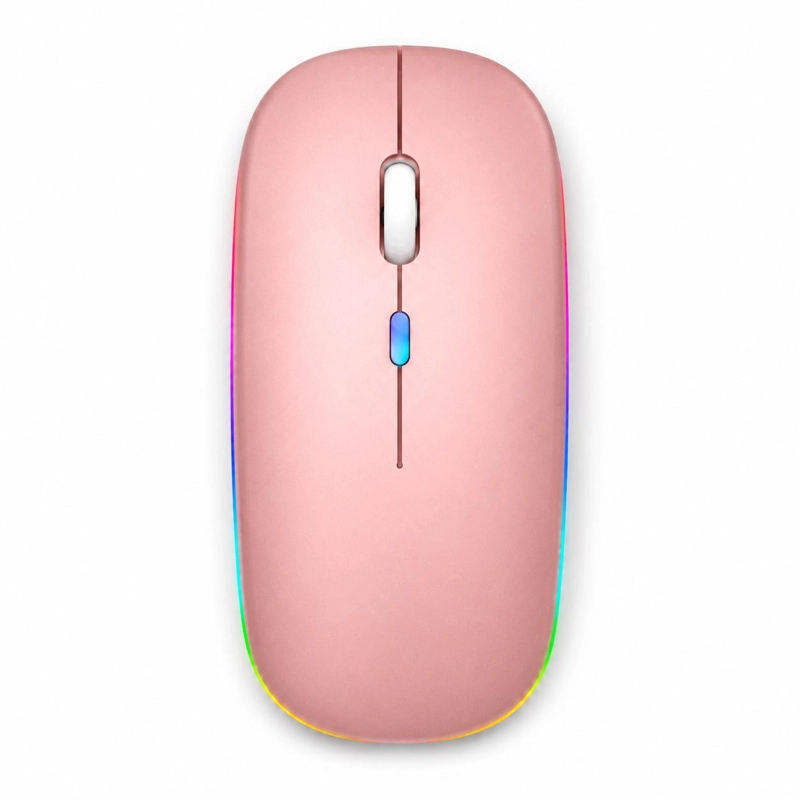 MOUSE INALÁMBRICO TECMASTER DUAL ROSADO RECARGABLE BLUETOOTH + USB 2G 100516-PINK - 4