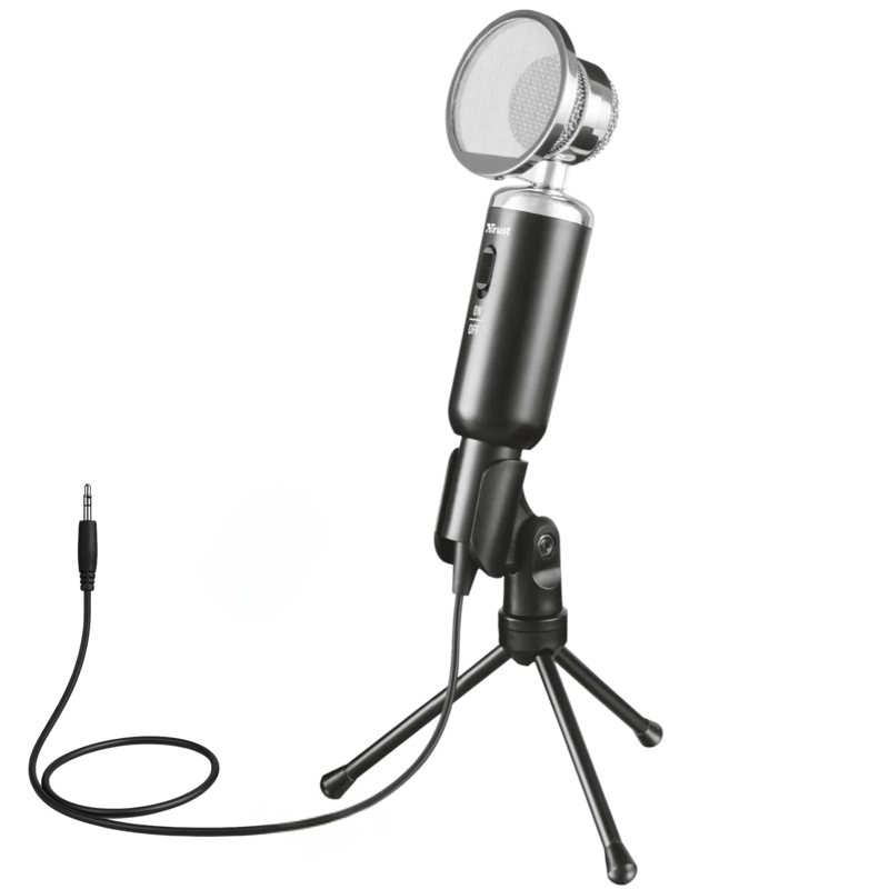 MICROFONO TRUST MADELL DE ESCRITORIO JACK 3.5MM CON FILTRO POP - 2