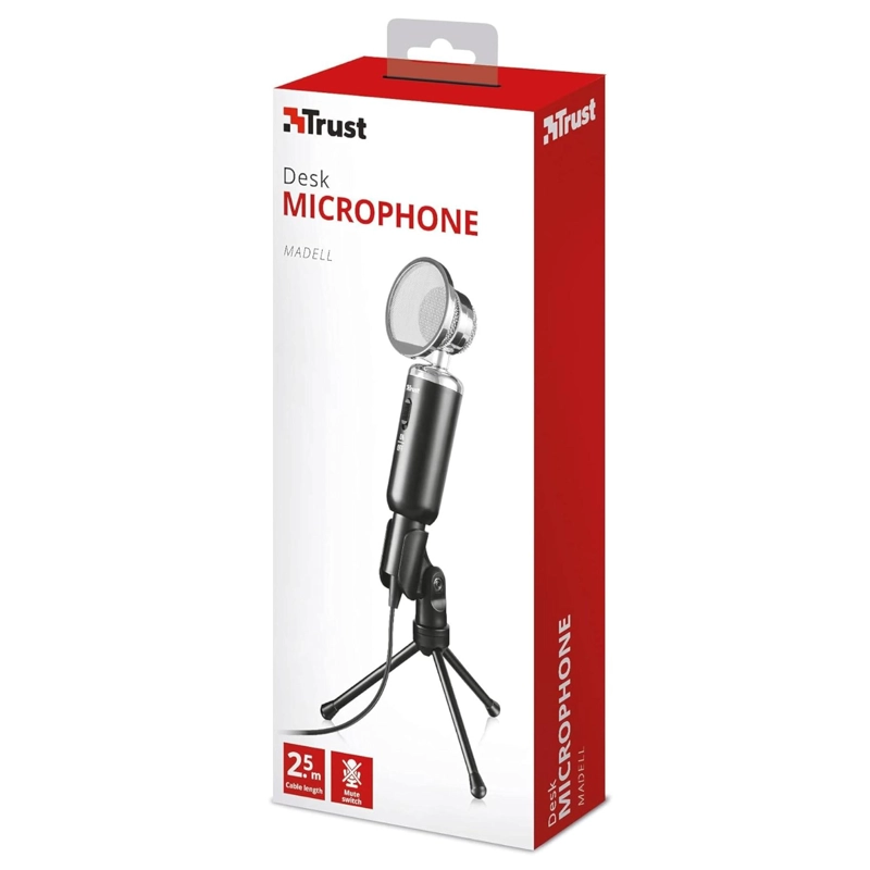 MICROFONO TRUST MADELL DE ESCRITORIO JACK 3.5MM CON FILTRO POP - 7