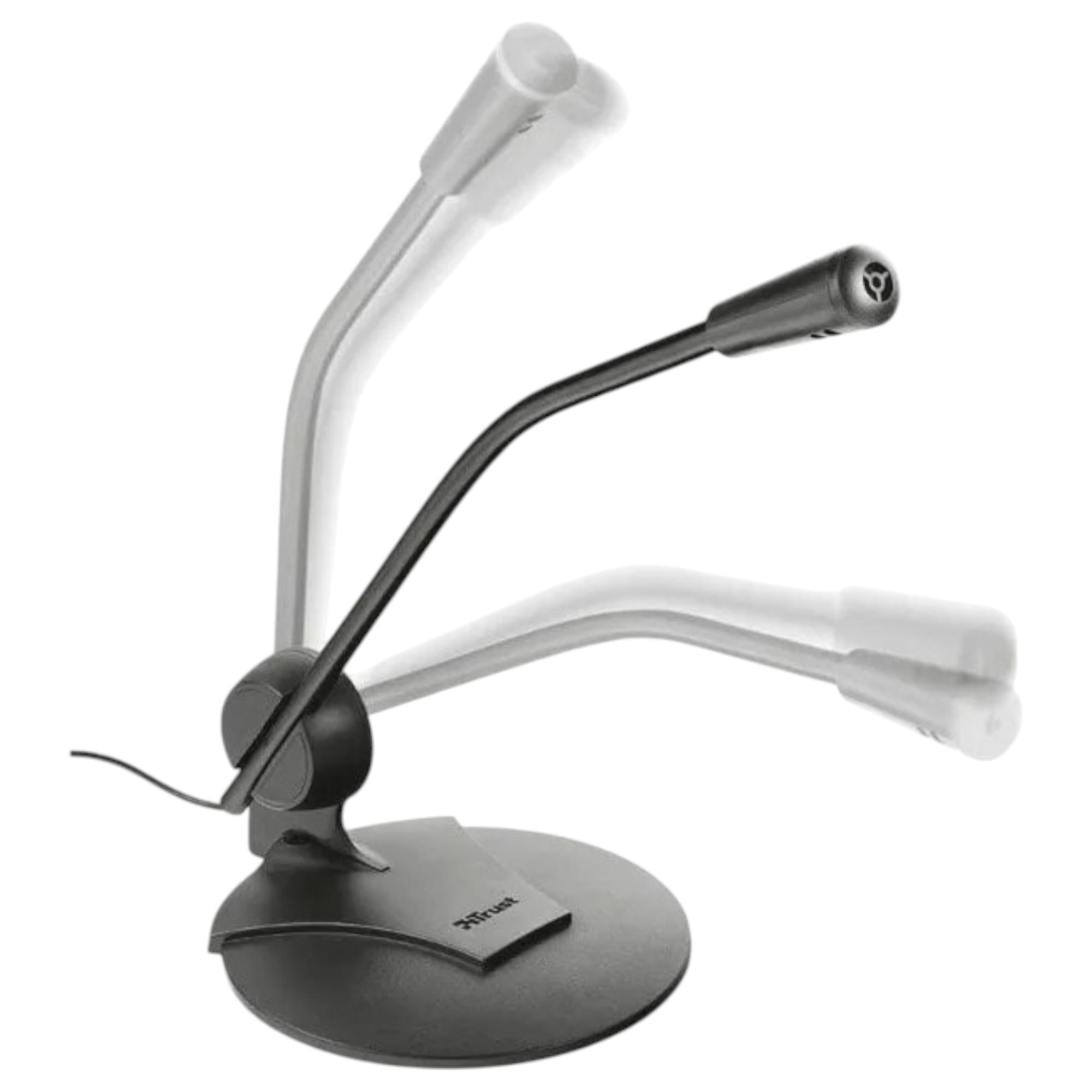 MICROFONO TRUST 216747 PRIMO JACK 3.5MM 1.8M CON BASE REGULABLE - 3