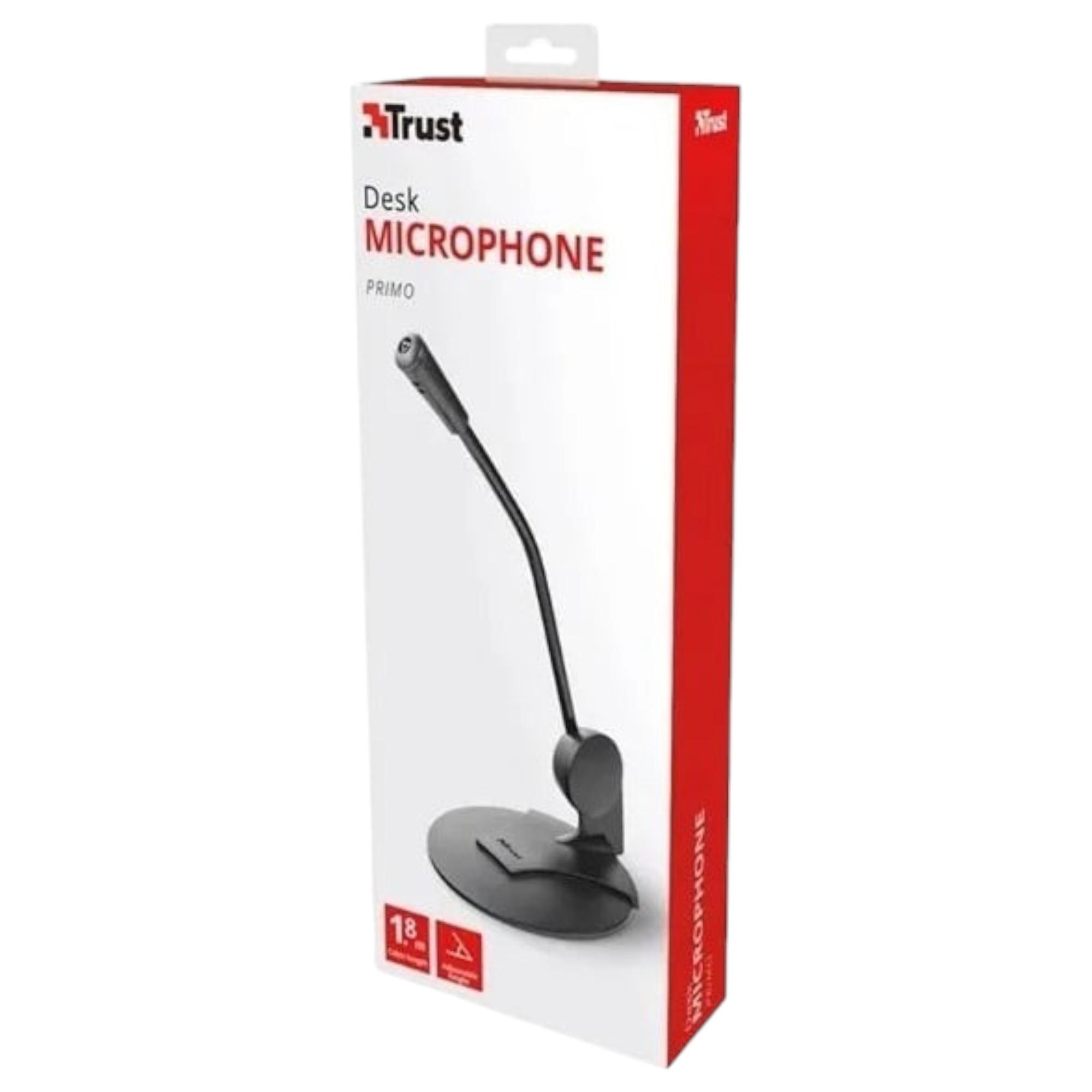 MICROFONO TRUST 216747 PRIMO JACK 3.5MM 1.8M CON BASE REGULABLE - 7