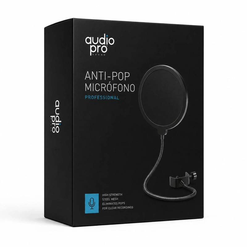 FILTRO AUDIO PRO ANTI-POP MICROFONOS GRABACION AUDIOPRO AP02035 - 8