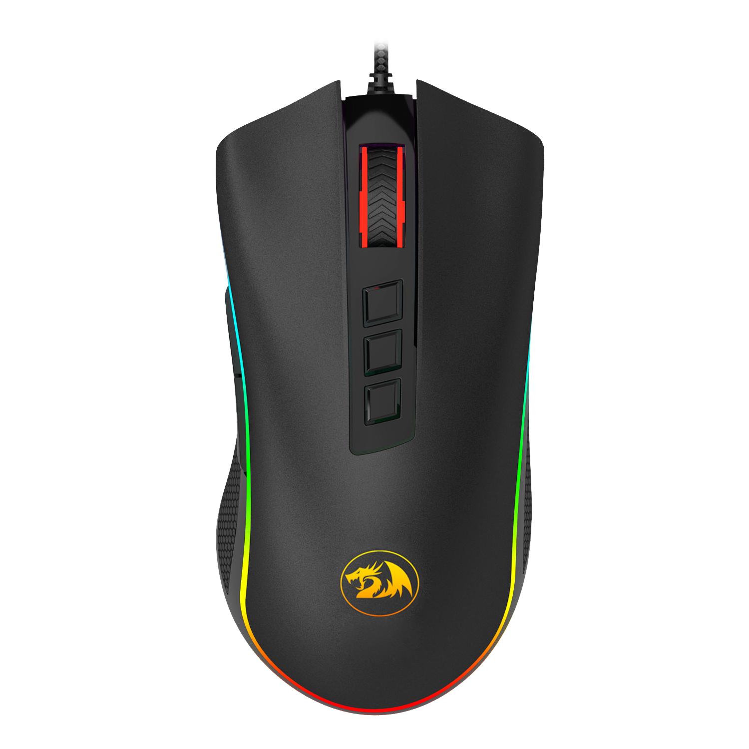MOUSE REDRAGON GAMER M711 COBRA PIXART P3325 PRO - 1