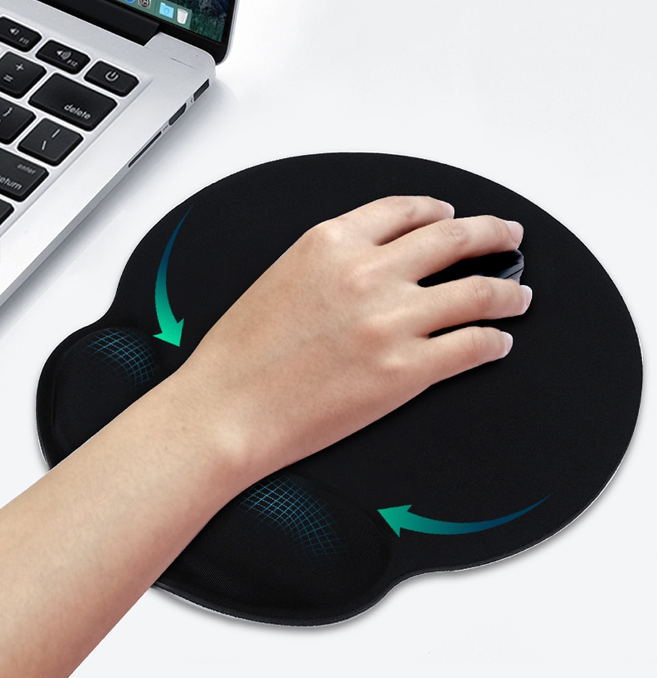 MOUSE PAD TECMASTER ERGONÓMICO CON APOYA MUÑECAS GEL CON MEMORY FOAM GEL05 - 2