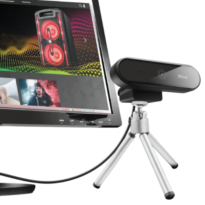 WEBCAM PROFESIONAL FULL HD TRUST TYRO CON MIC Y AUTO FOCUS - 6
