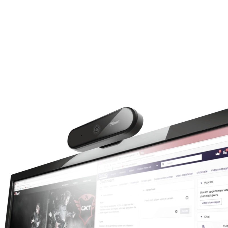 WEBCAM PROFESIONAL FULL HD TRUST TYRO CON MIC Y AUTO FOCUS - 8