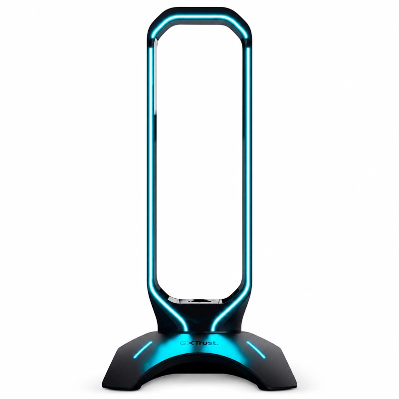 SOPORTE TRUST STAND GAMER RGB AUDÍFONOS GXT 265 + HUB - 3