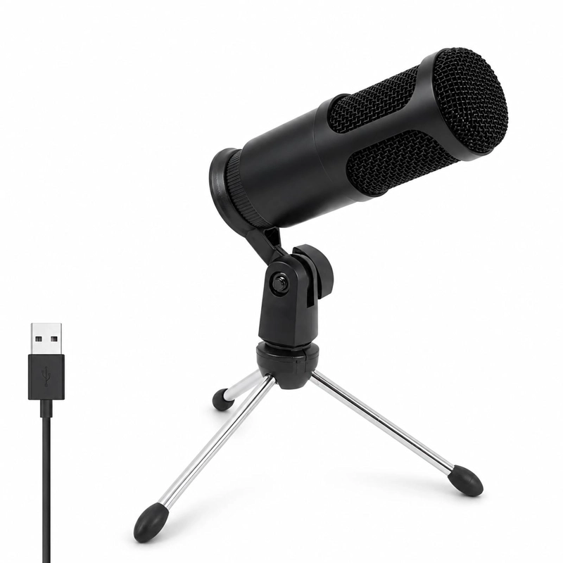 MICRÓFONO PHILCO 31623 STREAMING USB CONDENSADOR DE ESTUDIO C/ TRÍPODE - 3