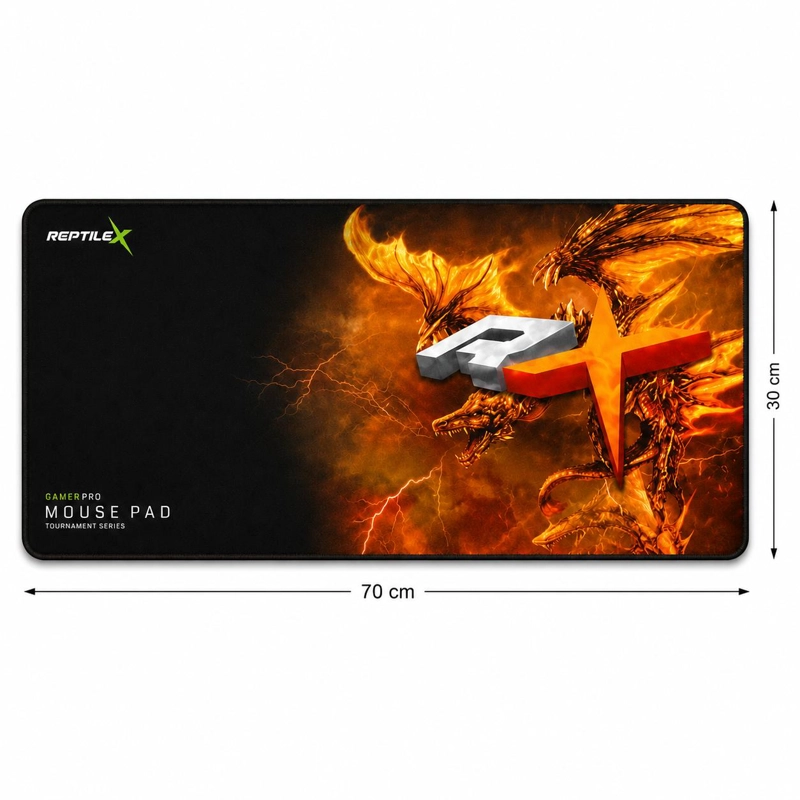 MOUSE PAD REPTILEX GAMER 70X30CM ORANGE EDITION RX0009 - 4