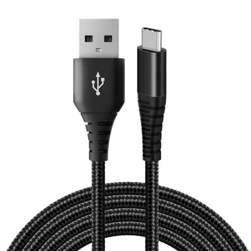 CABLE DE DATOS USB-C A USB-A MULTIPLATAFORMAS 2.5 METROS 3A - 1